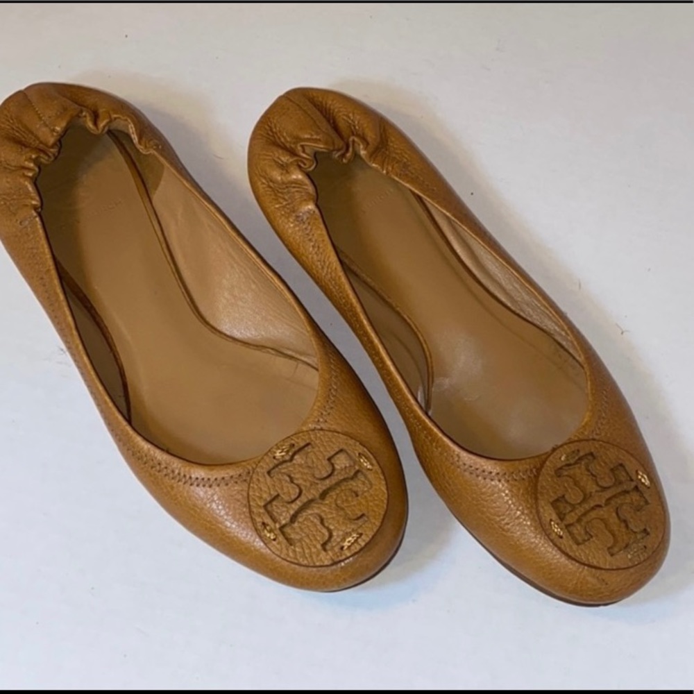 Tory burch  leather flats size 9.5